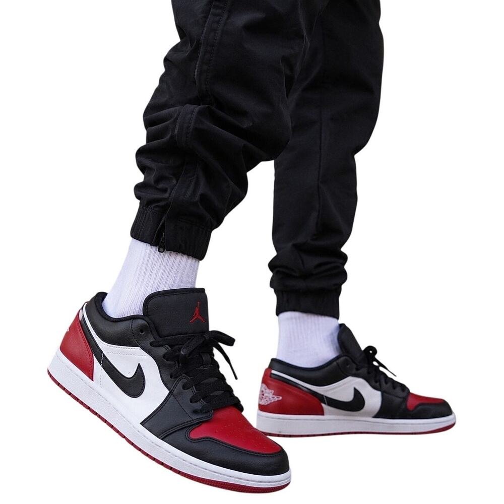Nike Air Jordan 1 Low Bred Toe 2.0 Men’s Size 11 Sneakers
